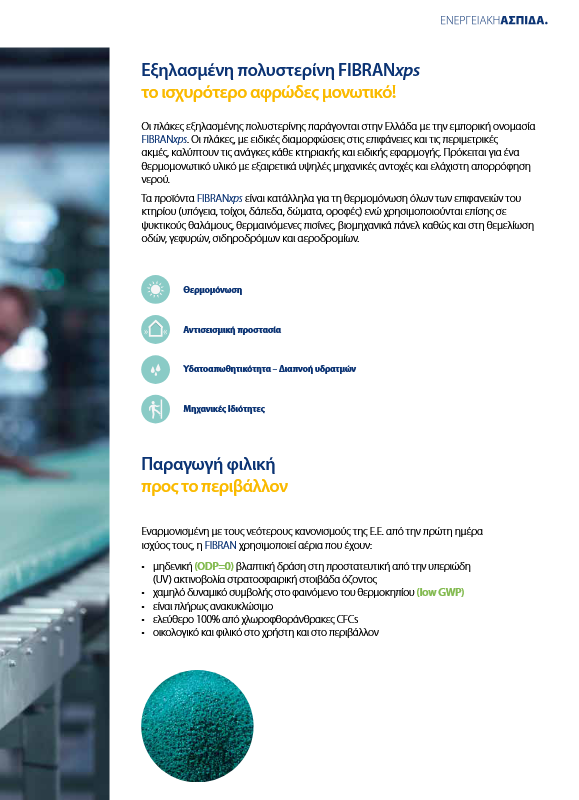 Θερμομονωτικές Πλάκες ETICS BT FIBRAN